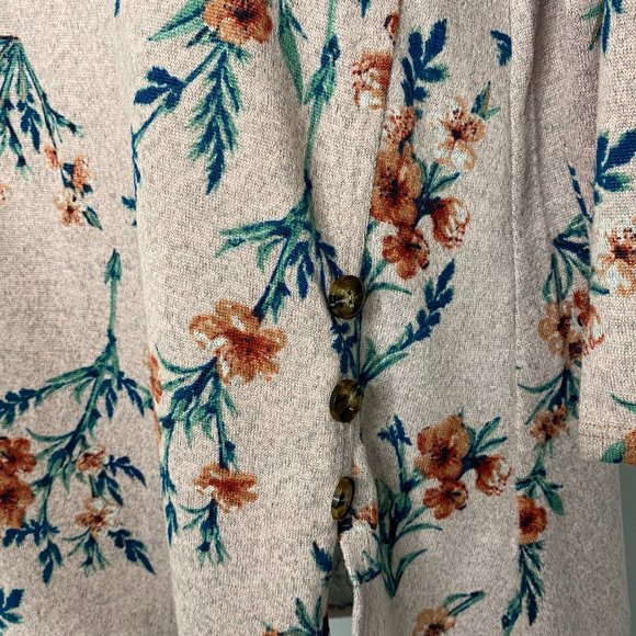 Blush Floral Print Cowl Neck Top - Picture 3 of 3